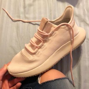 cream and blush pink adidas